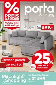 Vorschau von dem Prospekt des Geschäftes Porta!, gültig ab dem 25.01.2026