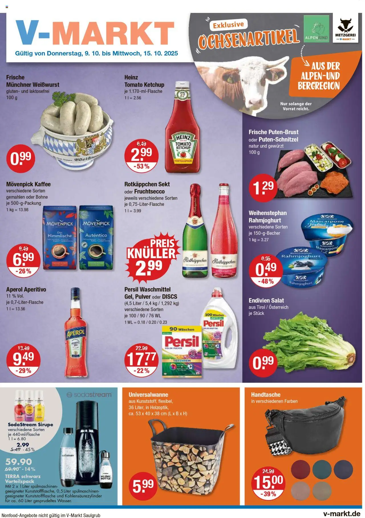 V-Markt Angebote (vom 09.10.2025) - Schwaben / Oberbayern