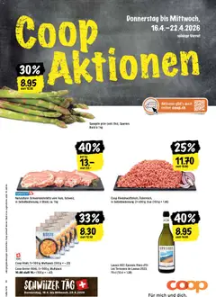 Vorschau des Merkblatts Coop aktionen vom Shop Coop gültig von 16.04.2026 bis 22.04.2026