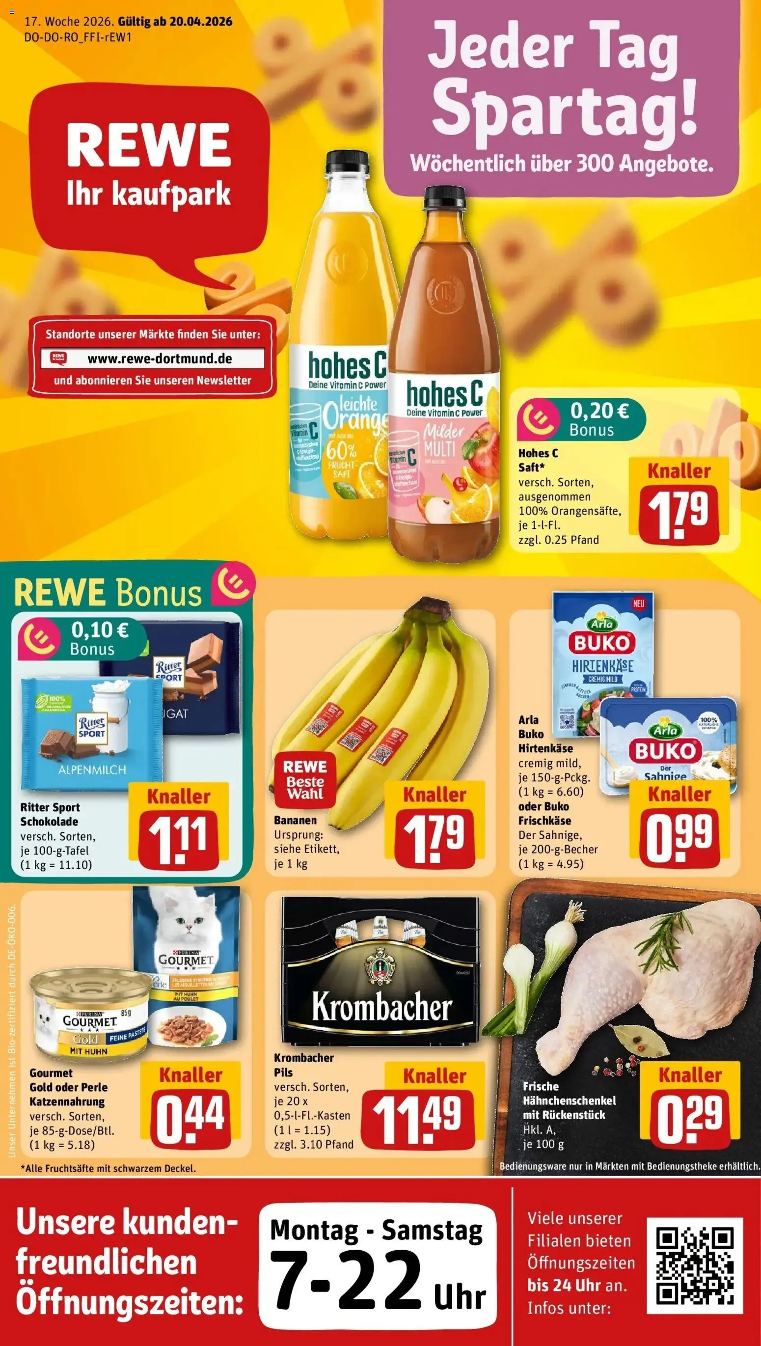 Vorschau von dem Prospekt des Geschäftes Rewe, gültig ab dem 20.04.2026