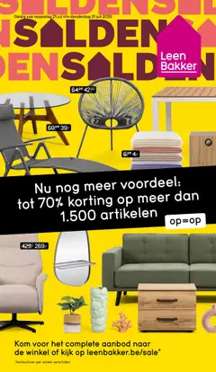 Voorbeeld van Folder van winkel Leen Bakker geldig vanaf 21/07/2025