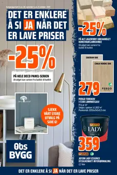 Forhåndsvis Kundeavis fra butikk Obs Bygg gyldig fra 28/09/2025