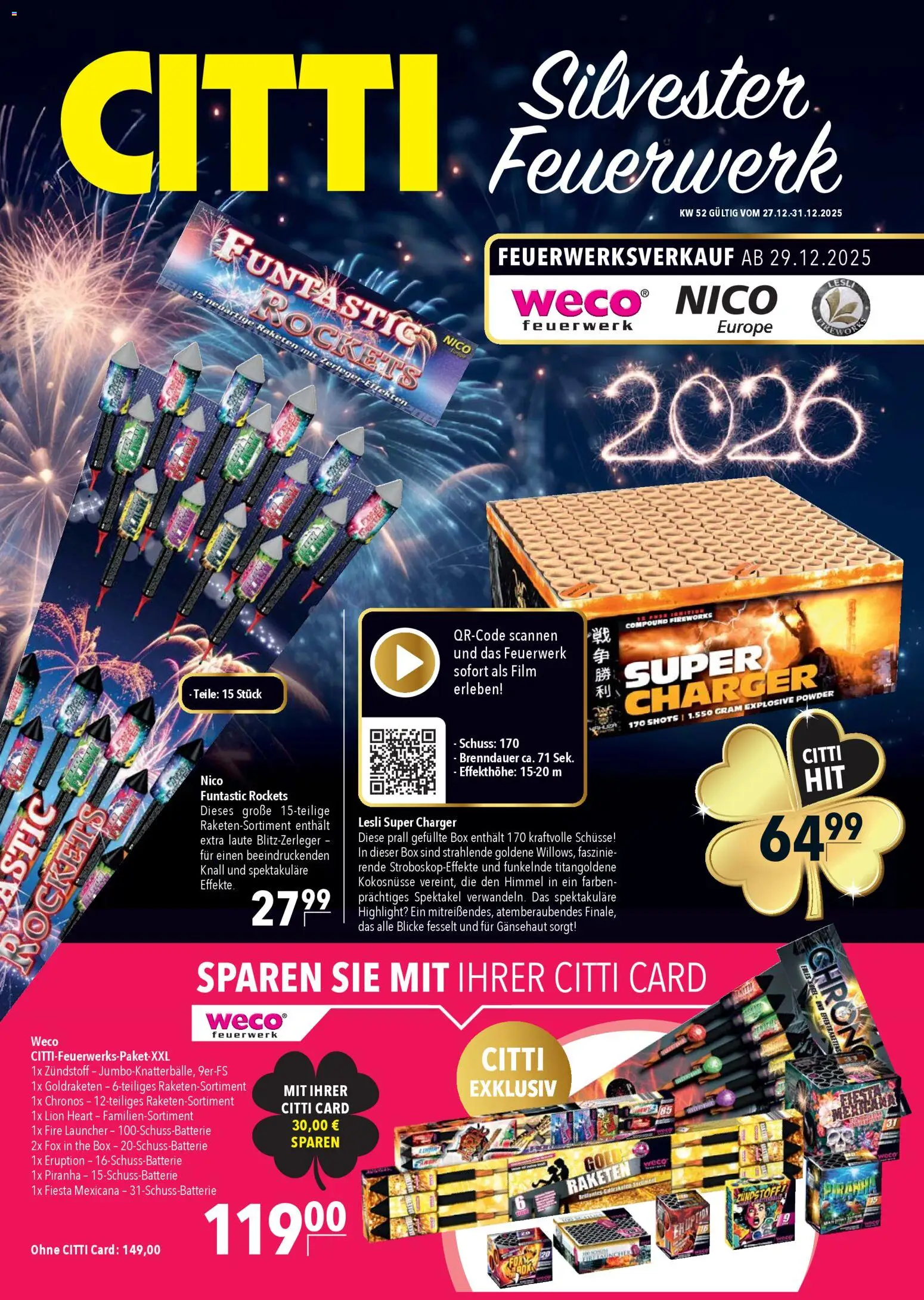 Vorschau von dem Prospekt des Geschäftes CITTI Markt, gültig ab dem 27.12.2025