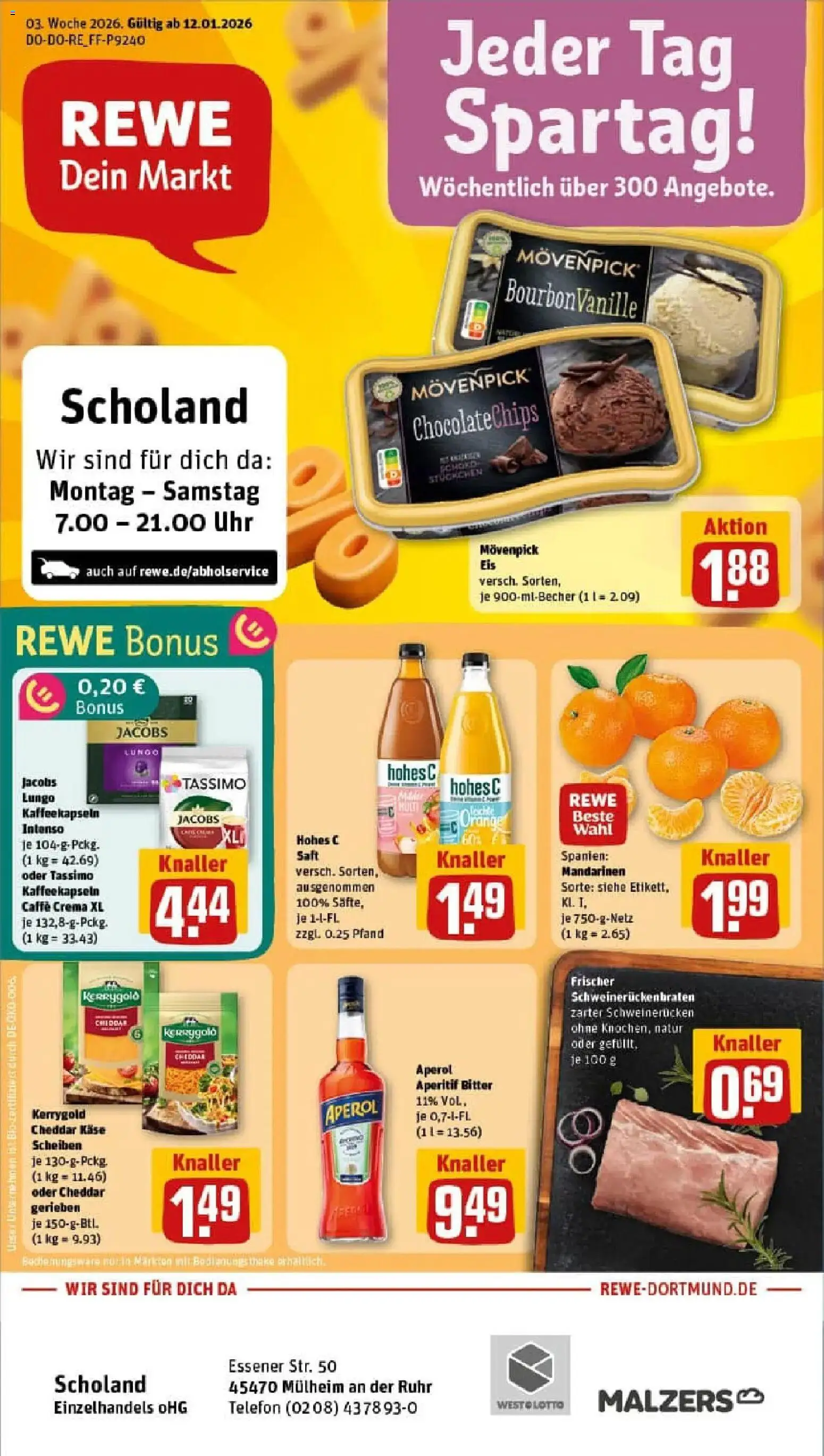 Vorschau von dem Prospekt des Geschäftes Rewe, gültig ab dem 11.01.2026