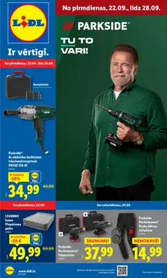 Skatīt Lidl akciju bukletu, derīgs no 2025.09.22