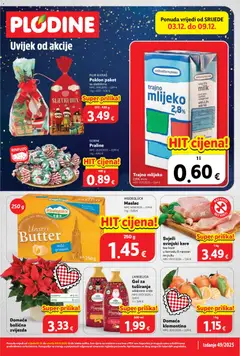 Pregled letka Katalog trgovine Plodine vrijedi od 03.12.2025