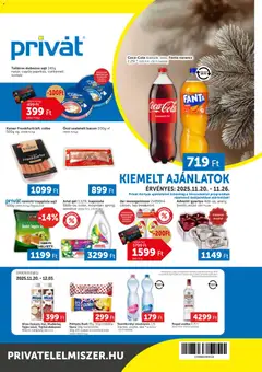 PRIVÁT - Akciós újság PRIVÁT megtekintése, amely érvényes 2025.11.20.-től