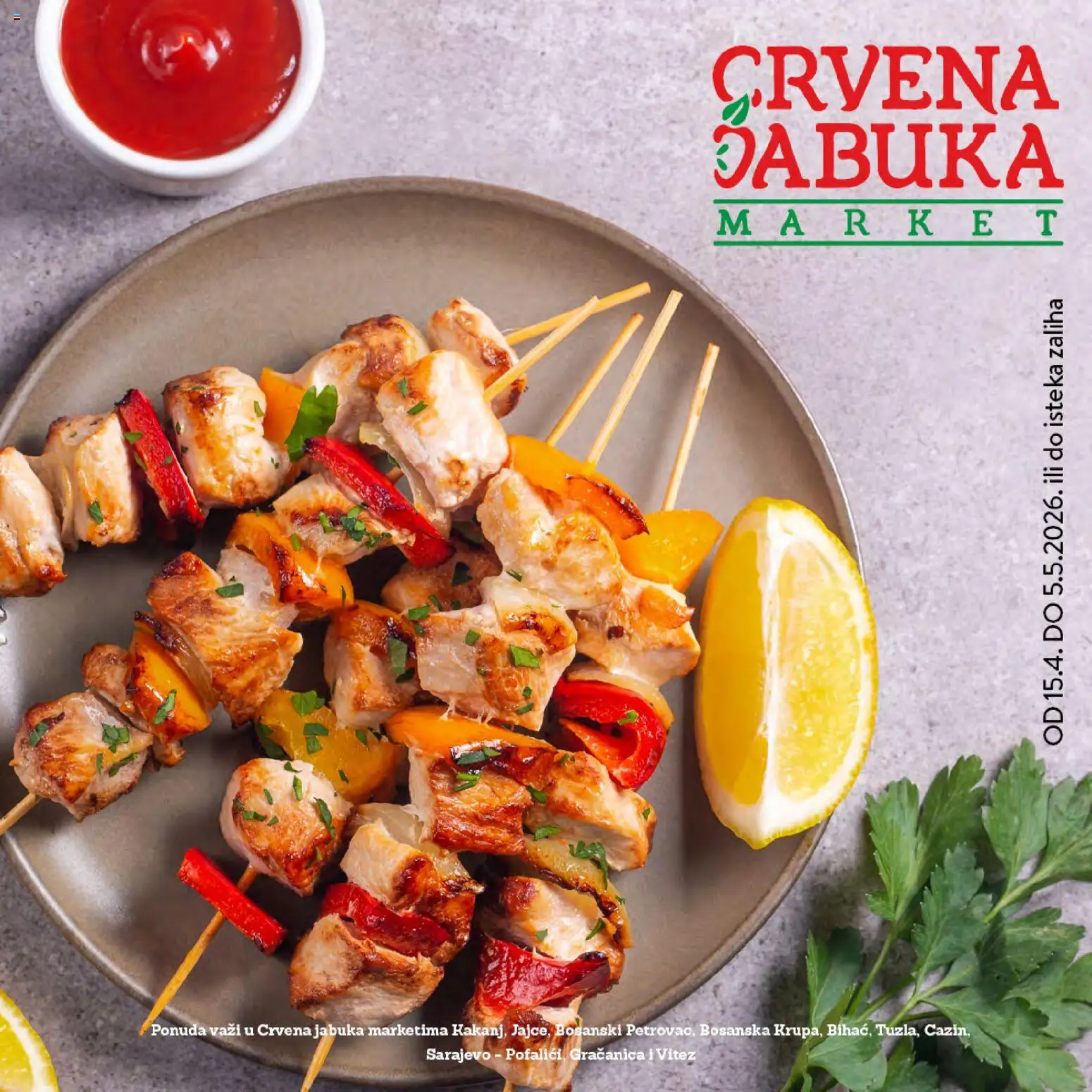 Pregled letka Crvena jabuka katalog trgovine Crvena jabuka vrijedi od 15.04.2026