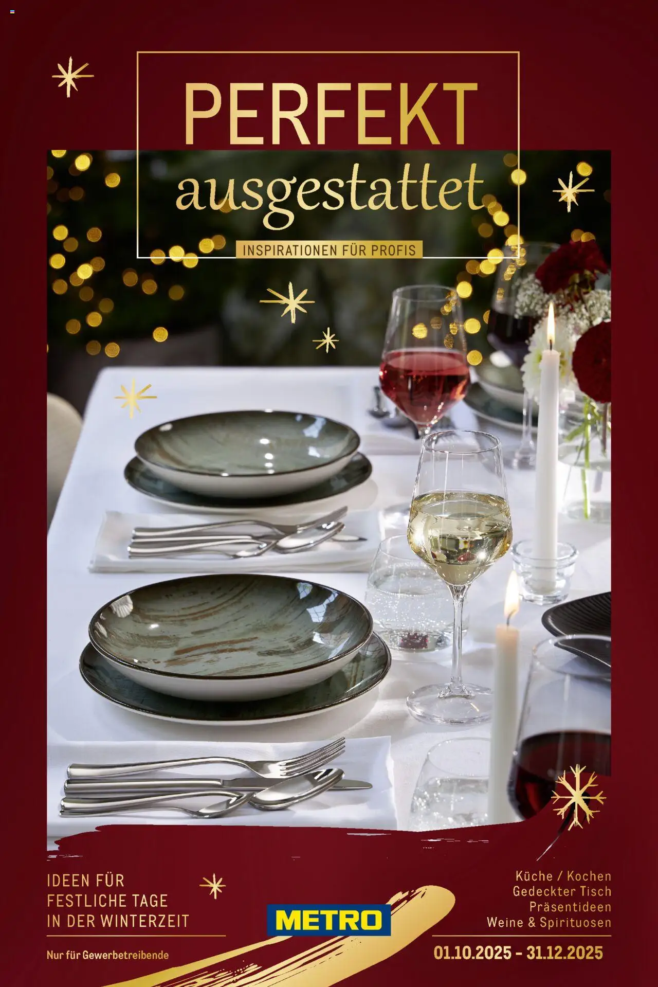 Metro Prospekt ab 01.10.2025 - Saisonkatalog "Perfekt ausgestattet"