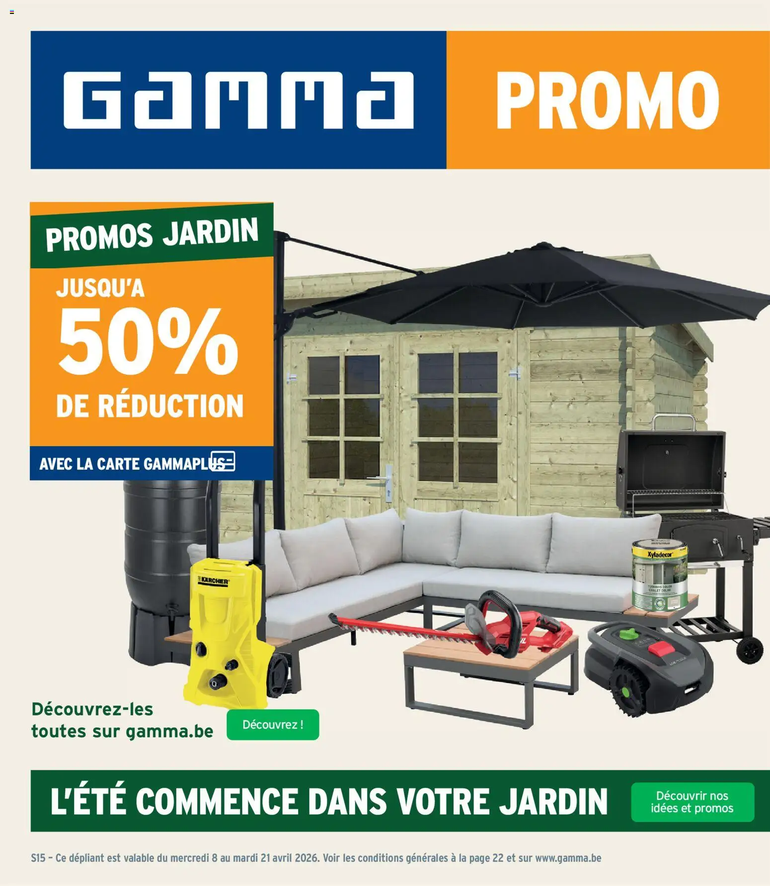 Voorbeeld van GAMMA Publicité van winkel GAMMA geldig vanaf 08/04/2026 - NOS, La