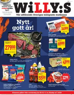 Förhandsgranska reklamblad Aktuella reklamblad Willys från butik Willys gäller från 26/12/2025