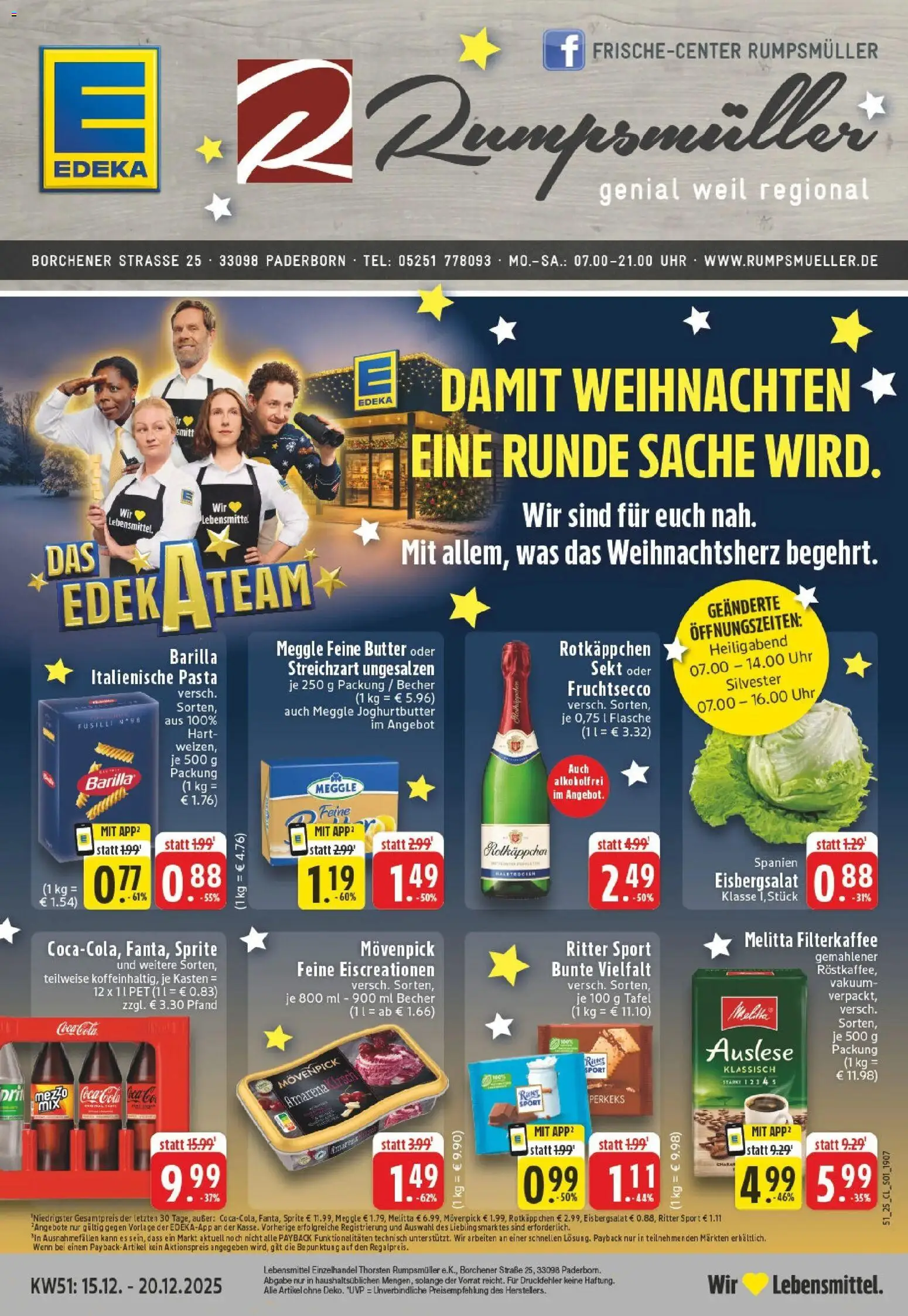 Vorschau von dem Prospekt des Geschäftes Edeka, gültig ab dem 15.12.2025