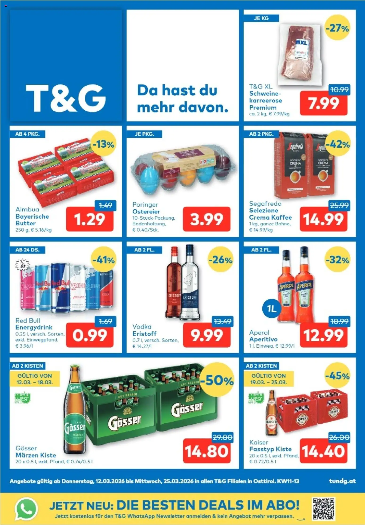 Vorschau der Angebote: T&G Osttirol gültig ab 12.03.2026