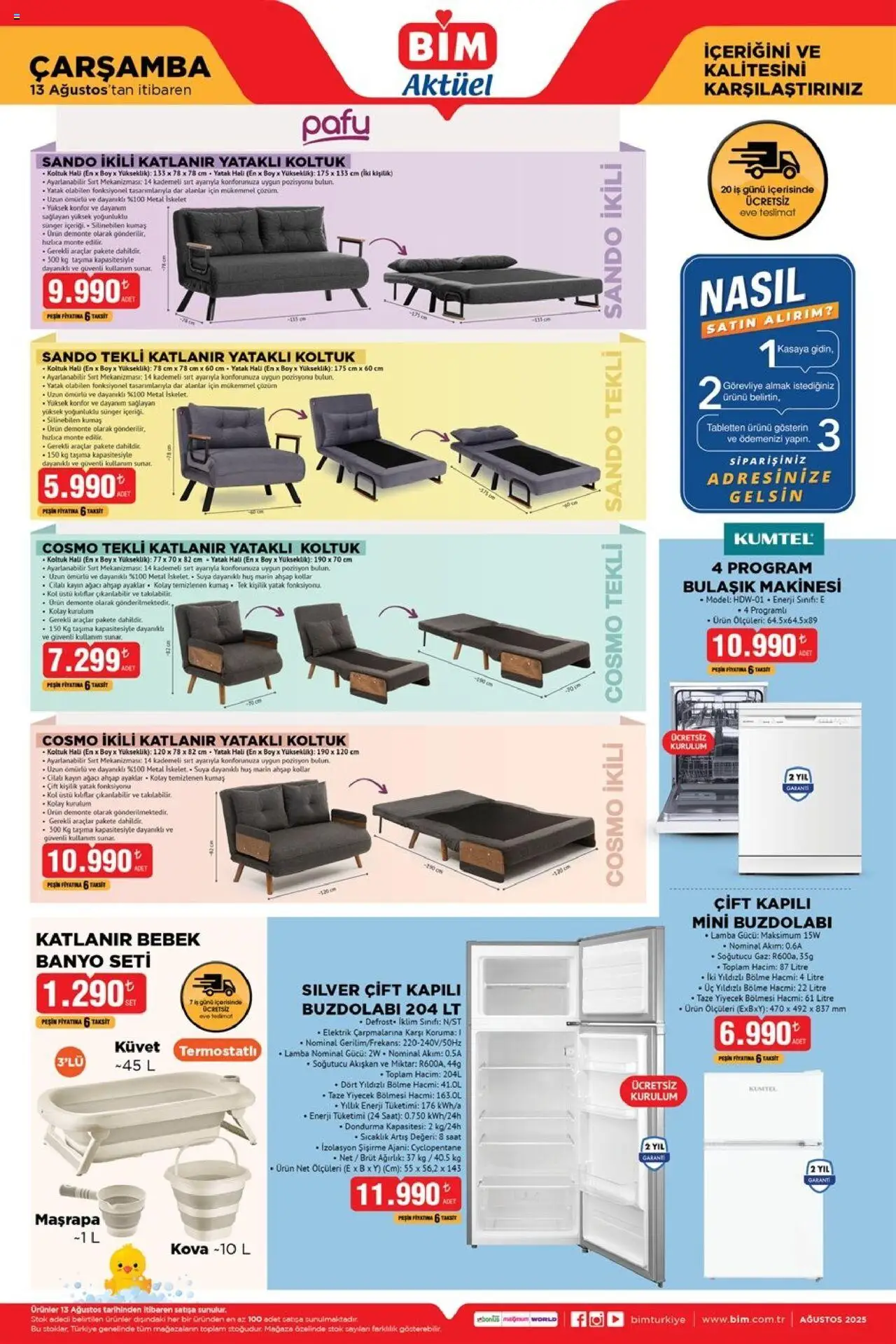 BİM Katalog bu hafta (13 Ağustos 2025) - Aktüel Broşür - Sayfa numarası 1