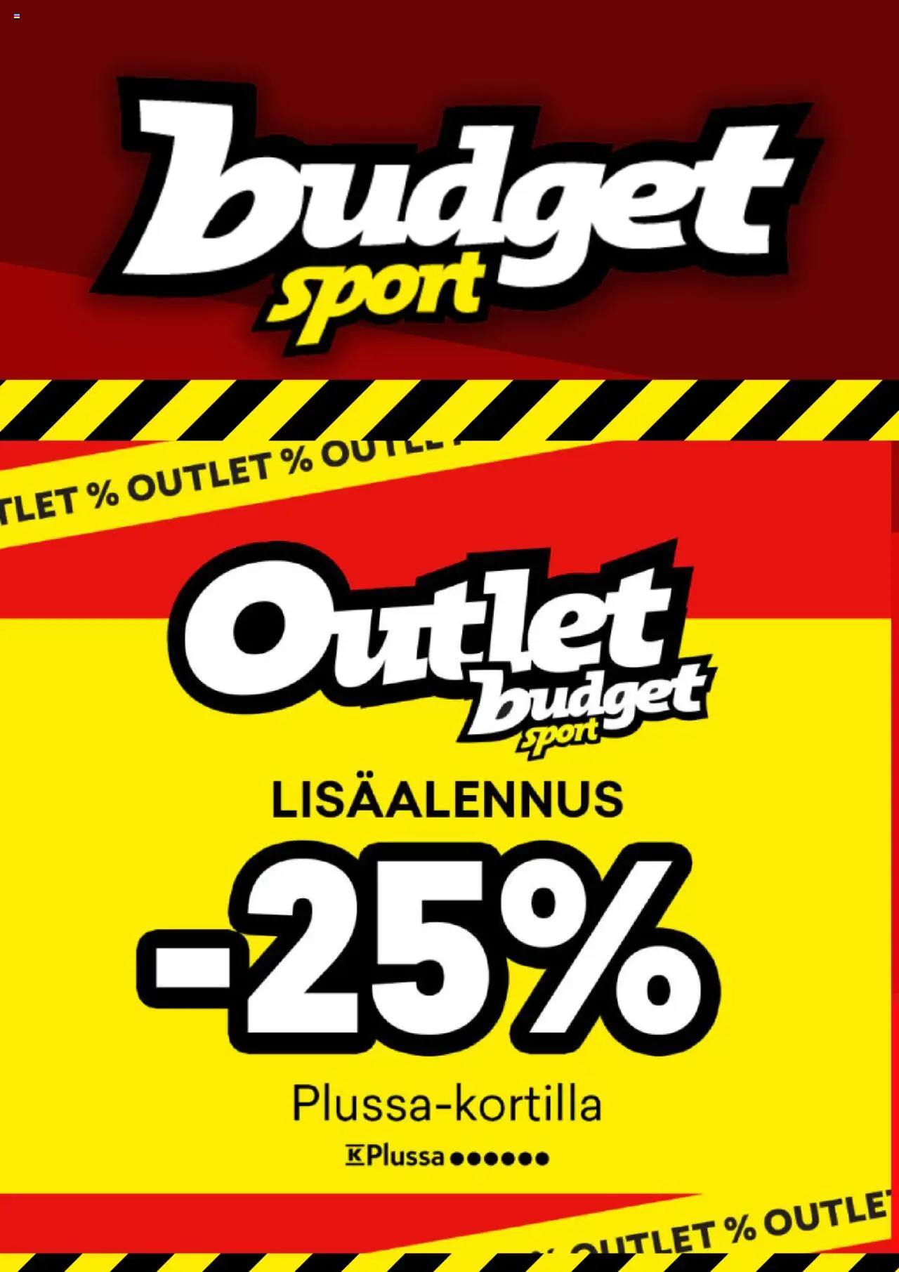 Budget Sport-kaupan Tarjoukset voimassa 26/09/2025 - Sivulla 1