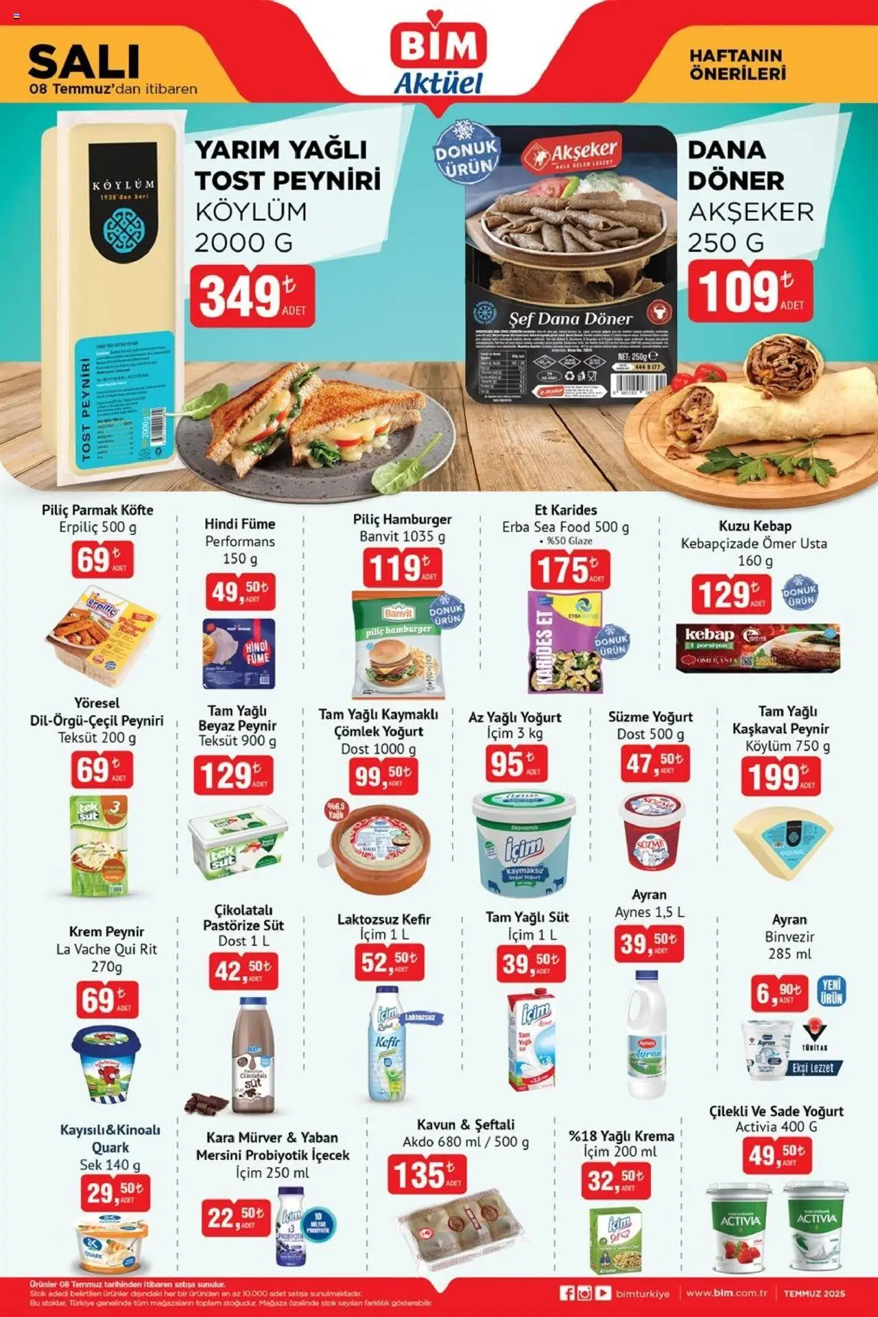 BİM Katalog bu hafta (08 Temmuz 2025) - Aktüel Broşür - Sayfa numarası 1