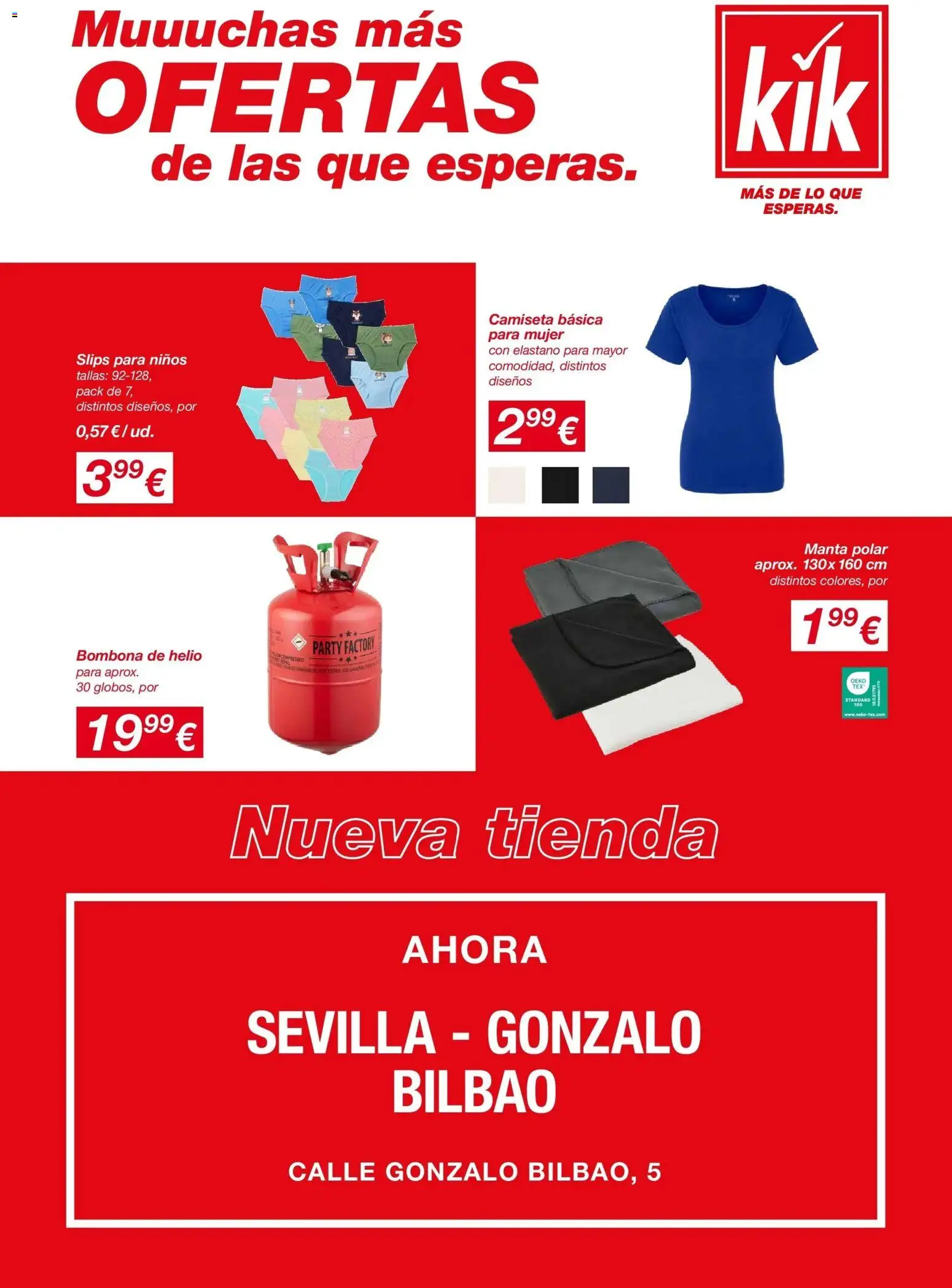 Vista previa del folleto de la tienda KIK válido desde el 11/12/2025 - Manta, Camiseta básica