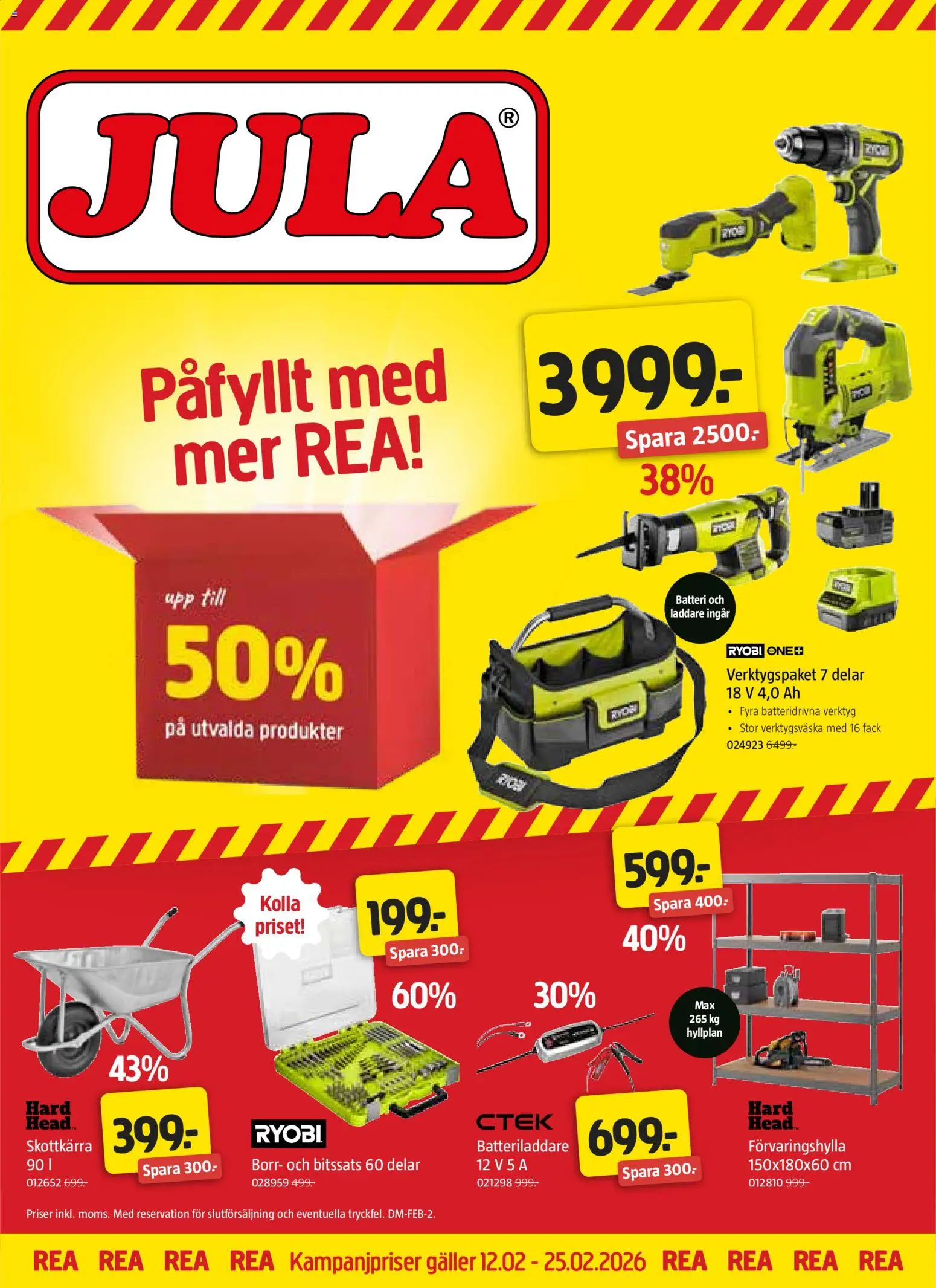 Förhandsgranska reklamblad Aktuella reklamblad Jula från butik Jula gäller från 12/02/2026