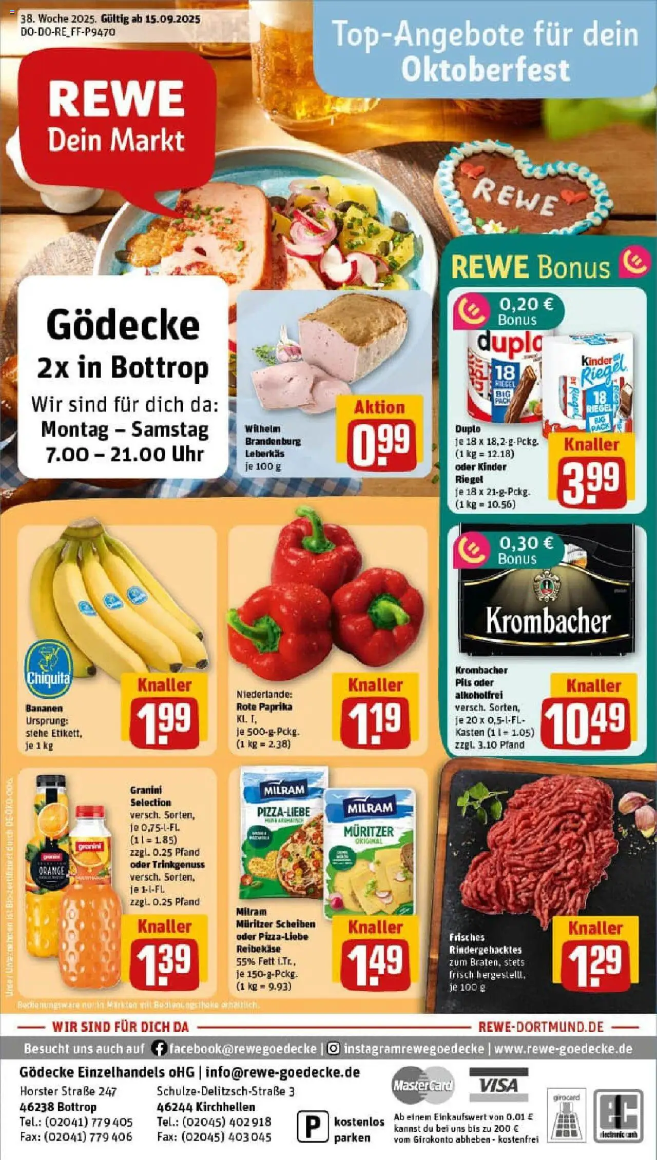 REWE Prospekt ab 14.09.2025 nächste Woche - Prospekt Bottrop	