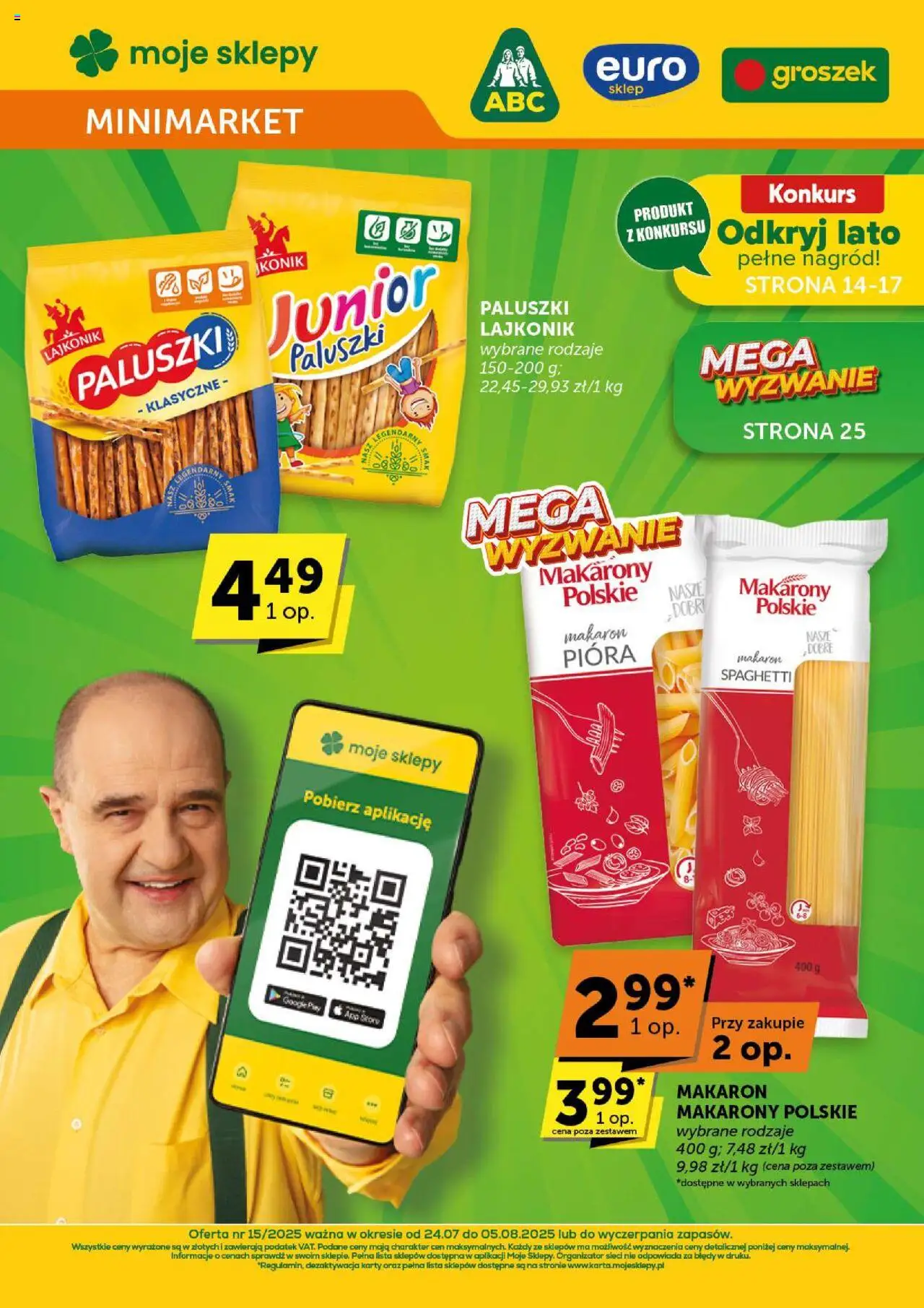 Groszek Minimarket od 24.07.2025 - Nowa Gazetka - Numer strony 1