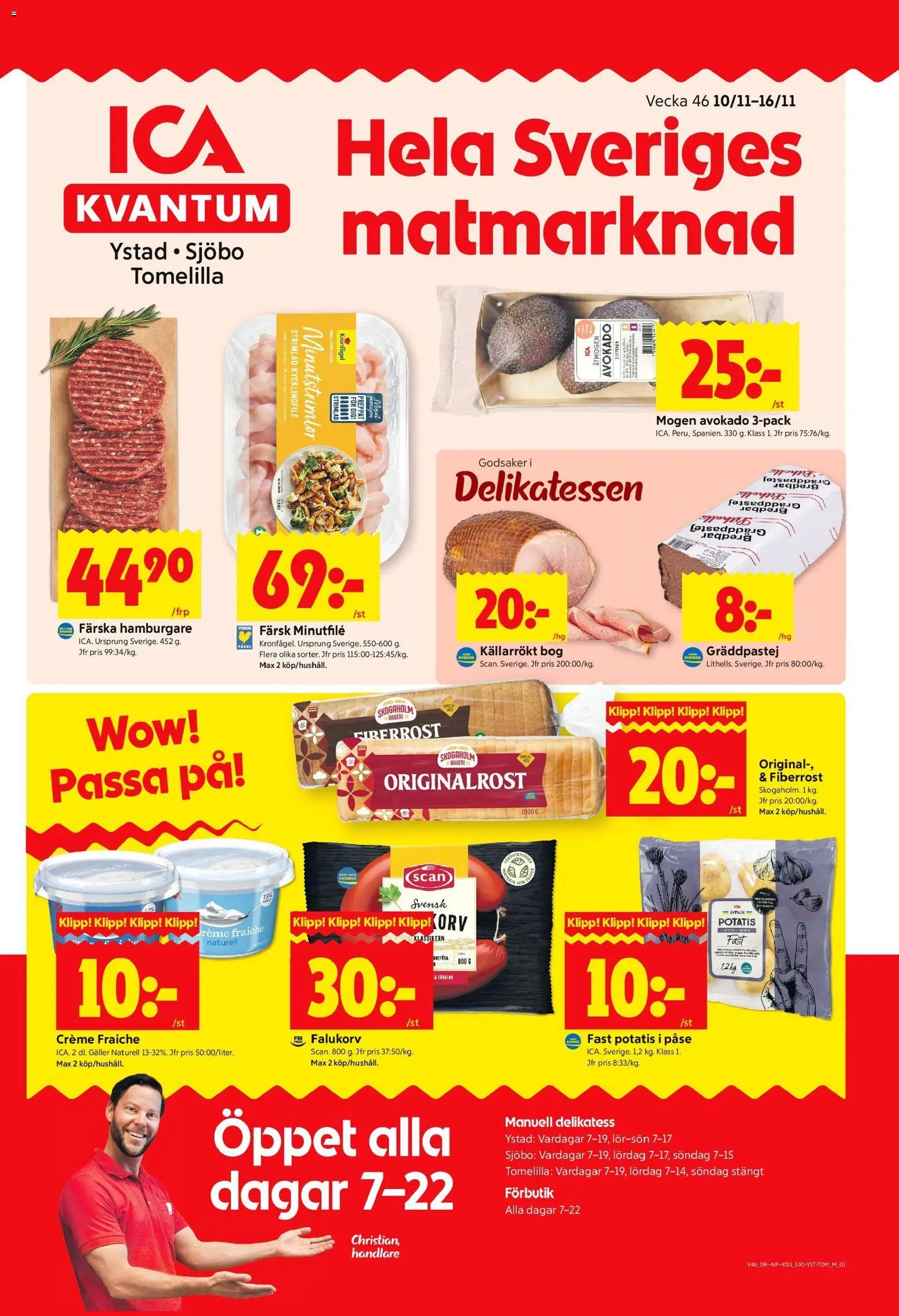 Förhandsgranska reklamblad Ystad från butik ICA Kvantum gäller från 10/11/2025