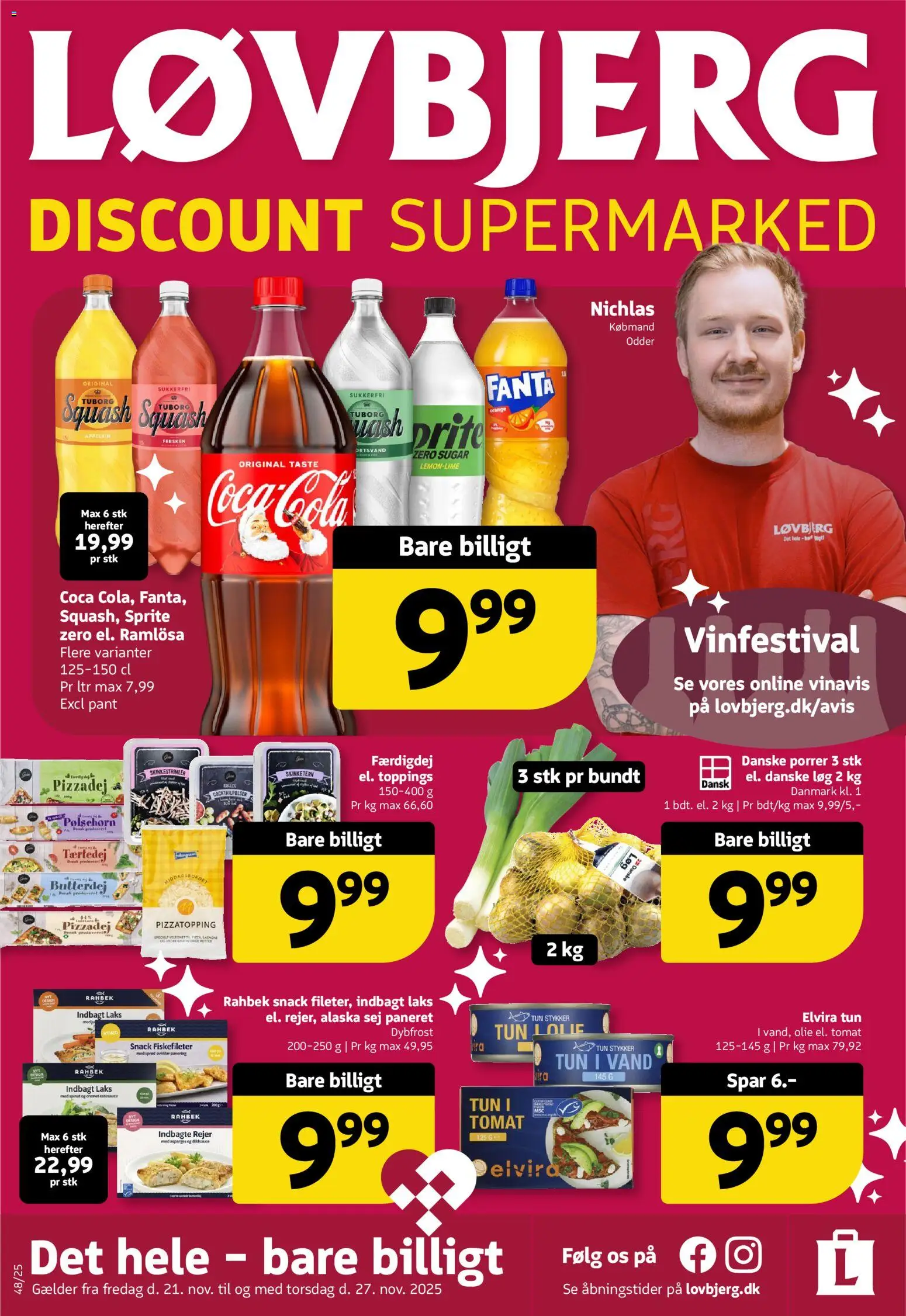 Eksempel på tilbudsavis Tilbudsavis fra butik Løvbjerg gyldig fra 21/11/2025