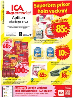 Förhandsgranska reklamblad ICA Supermarket erbjudanden från butik ICA Supermarket gäller från 07/04/2026