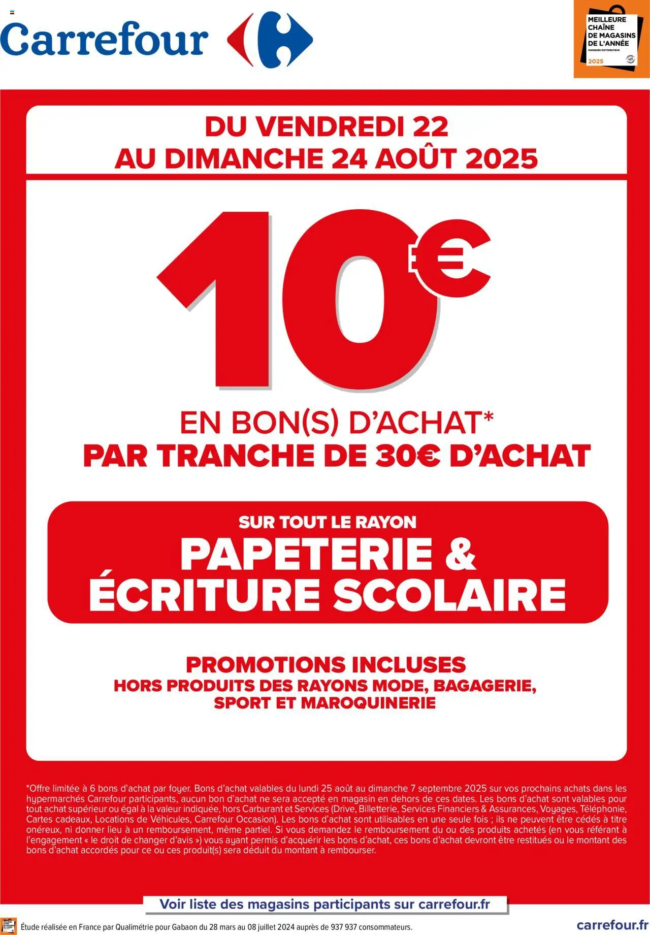 C’est la rentrée de la boutique Carrefour valable du 22/08/2025 - Page numéro 1