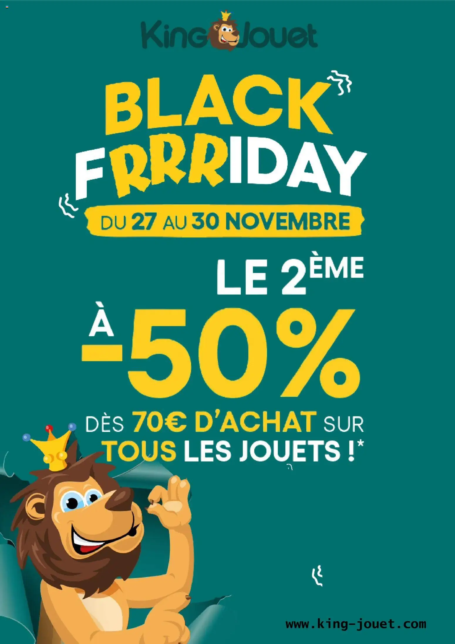 Prévisualisation de Black Friday du magasin King Jouet formulaire valide 27/11/2025