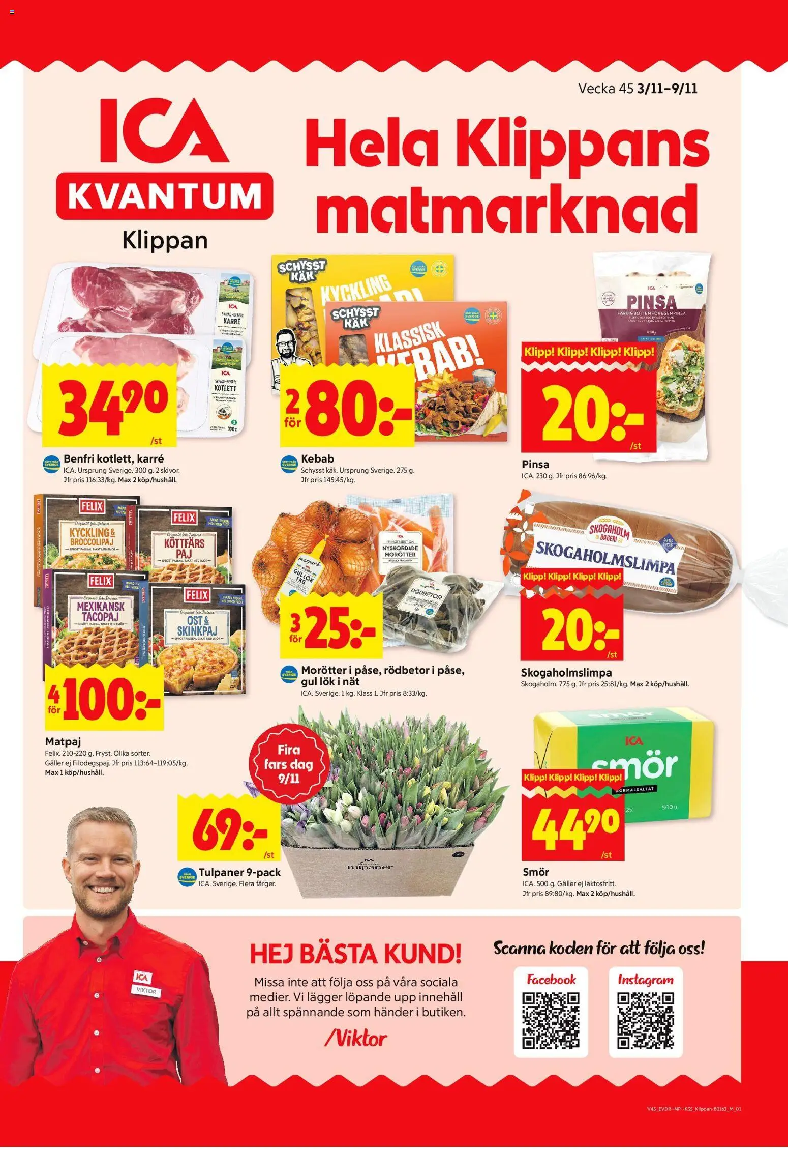 Förhandsgranska reklamblad Klippan från butik ICA Kvantum gäller från 03/11/2025