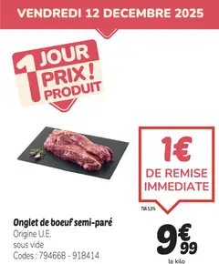 Prévisualisation de Promo bœuf du magasin Promocash formulaire valide 09/12/2025