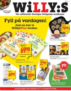 Förhandsgranska reklamblad Aktuella reklamblad Willys från butik Willys gäller från 01/09/2025