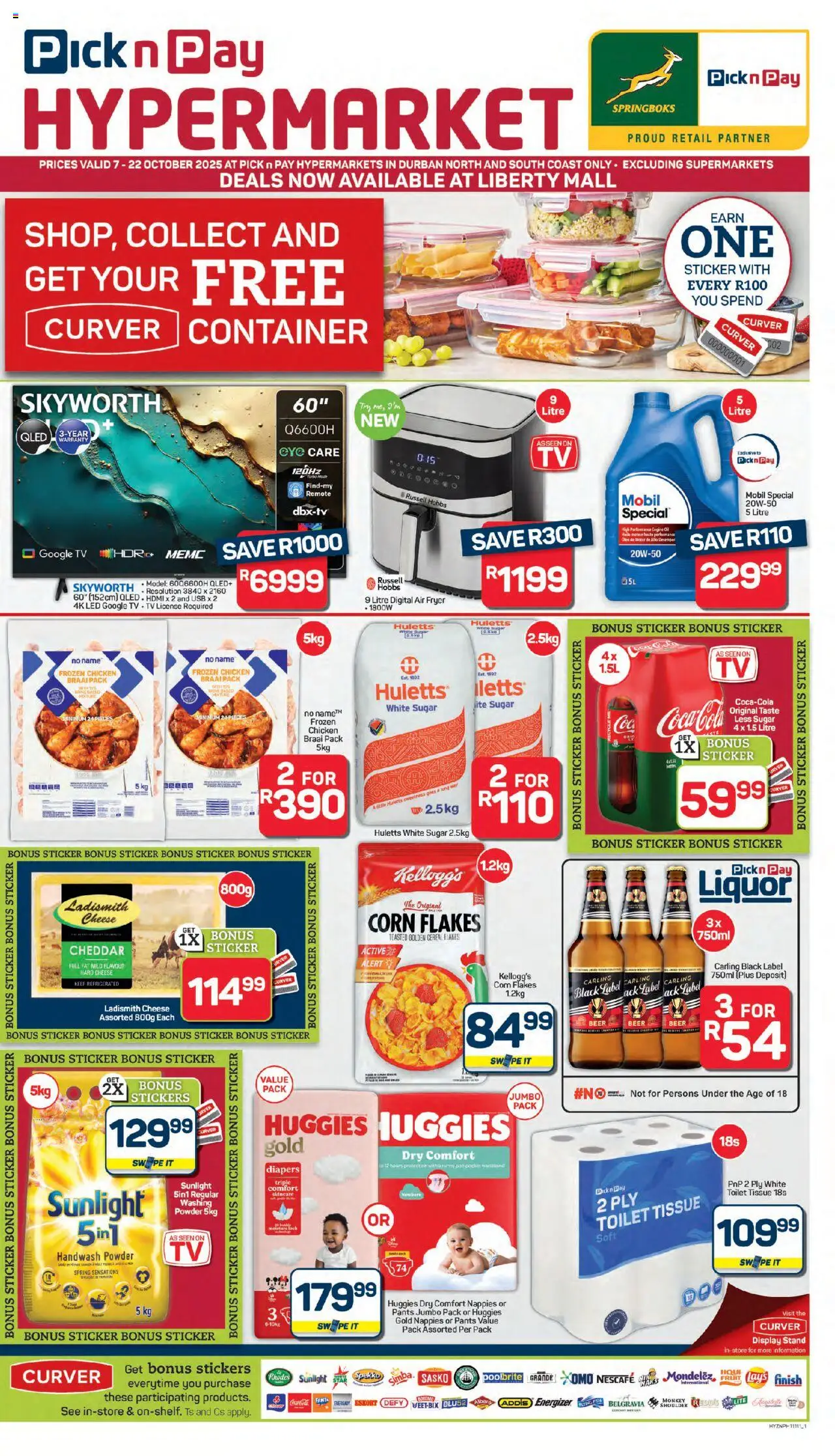 Pick n Pay KwaZulu-Natal - Hypermarket Specials from 07/10 - 22/10/2025 > Promotions