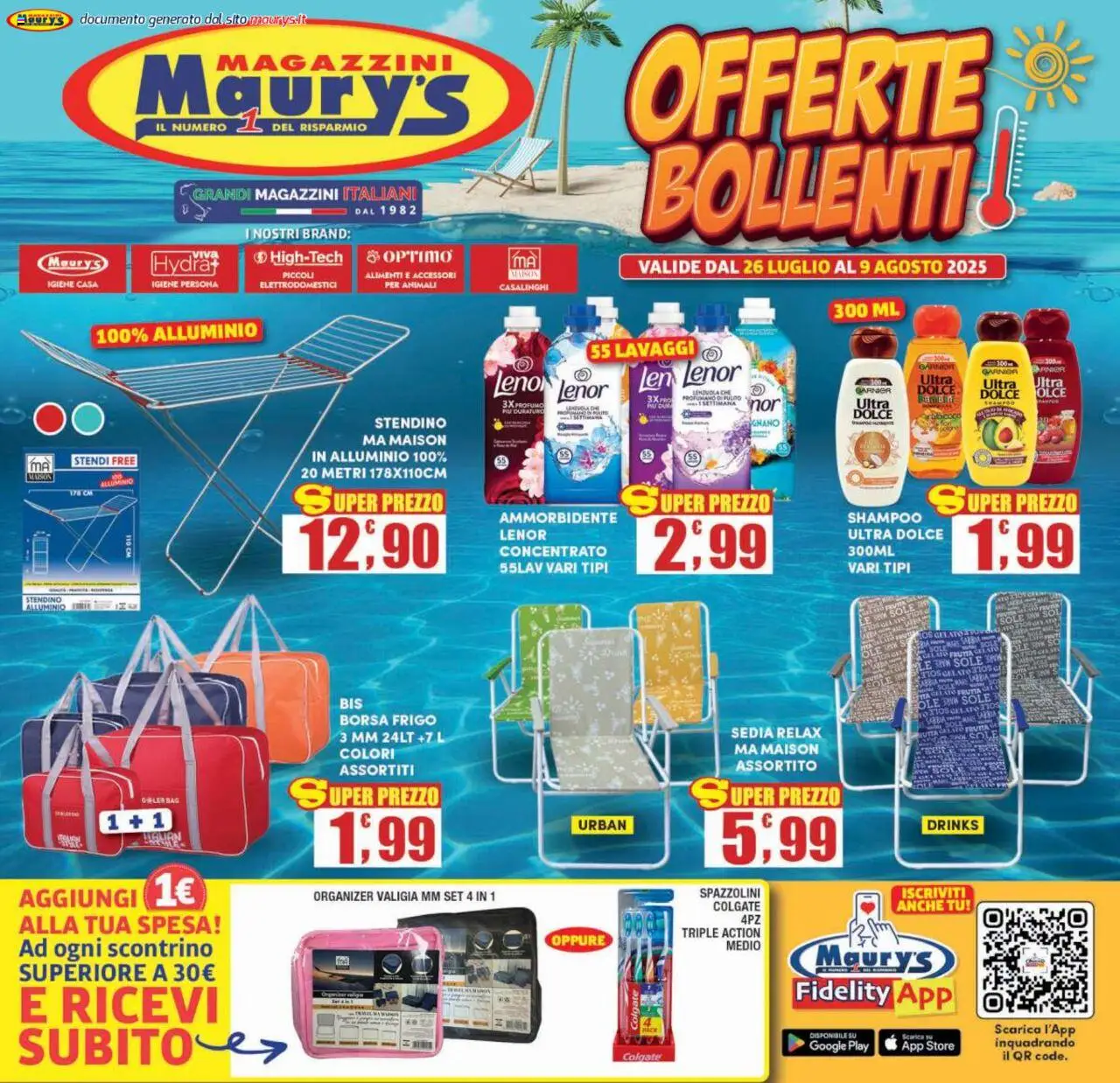Volantino Maury's valido da 26/07/2025 numero di pagina 1