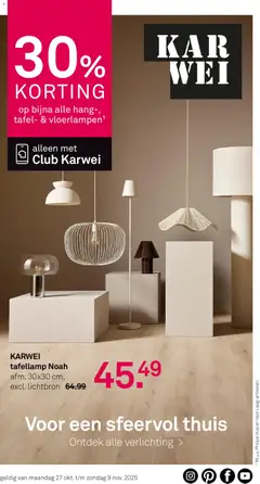 Voorbeeld van Folder van winkel KARWEI geldig vanaf 27-10-2025