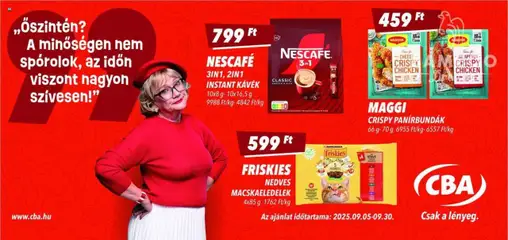 CBA - Aktuális óriásplakátok megtekintése, amely érvényes 2025.09.05.-től