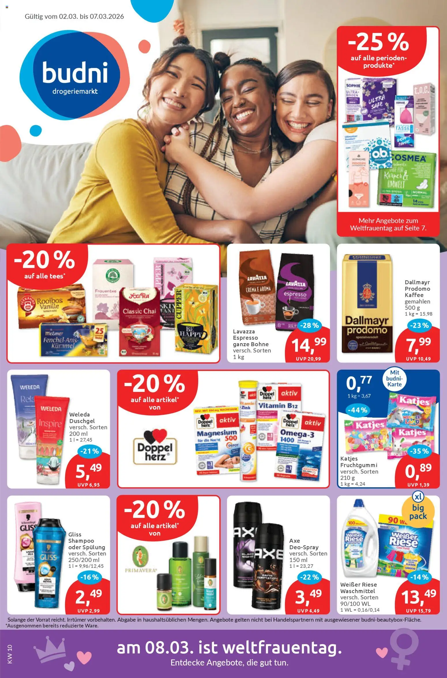 Vorschau von dem Prospekt des Geschäftes Budni, gültig ab dem 02.03.2026