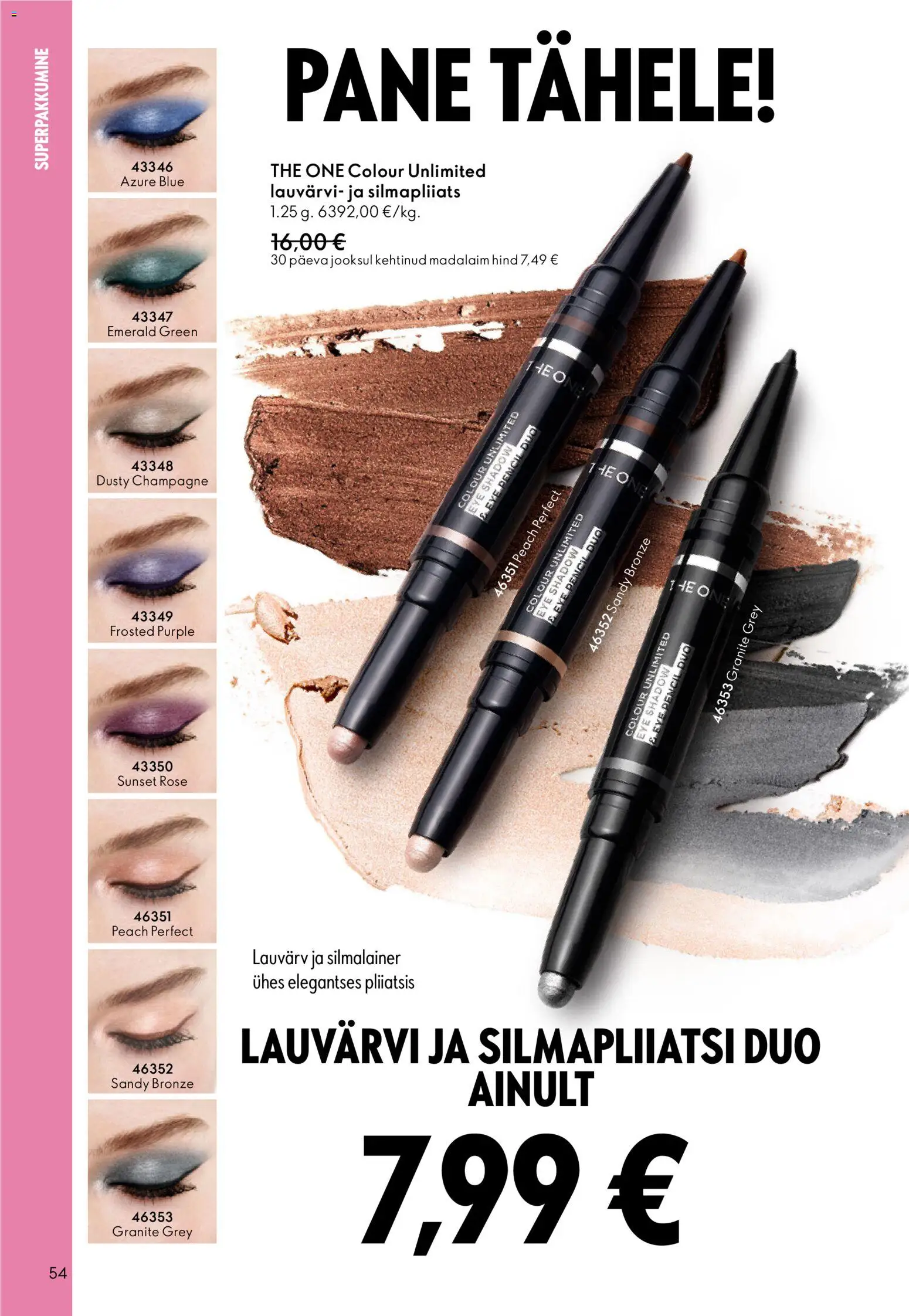 Oriflame kliendilehe eelvaade alates 2025.12.31