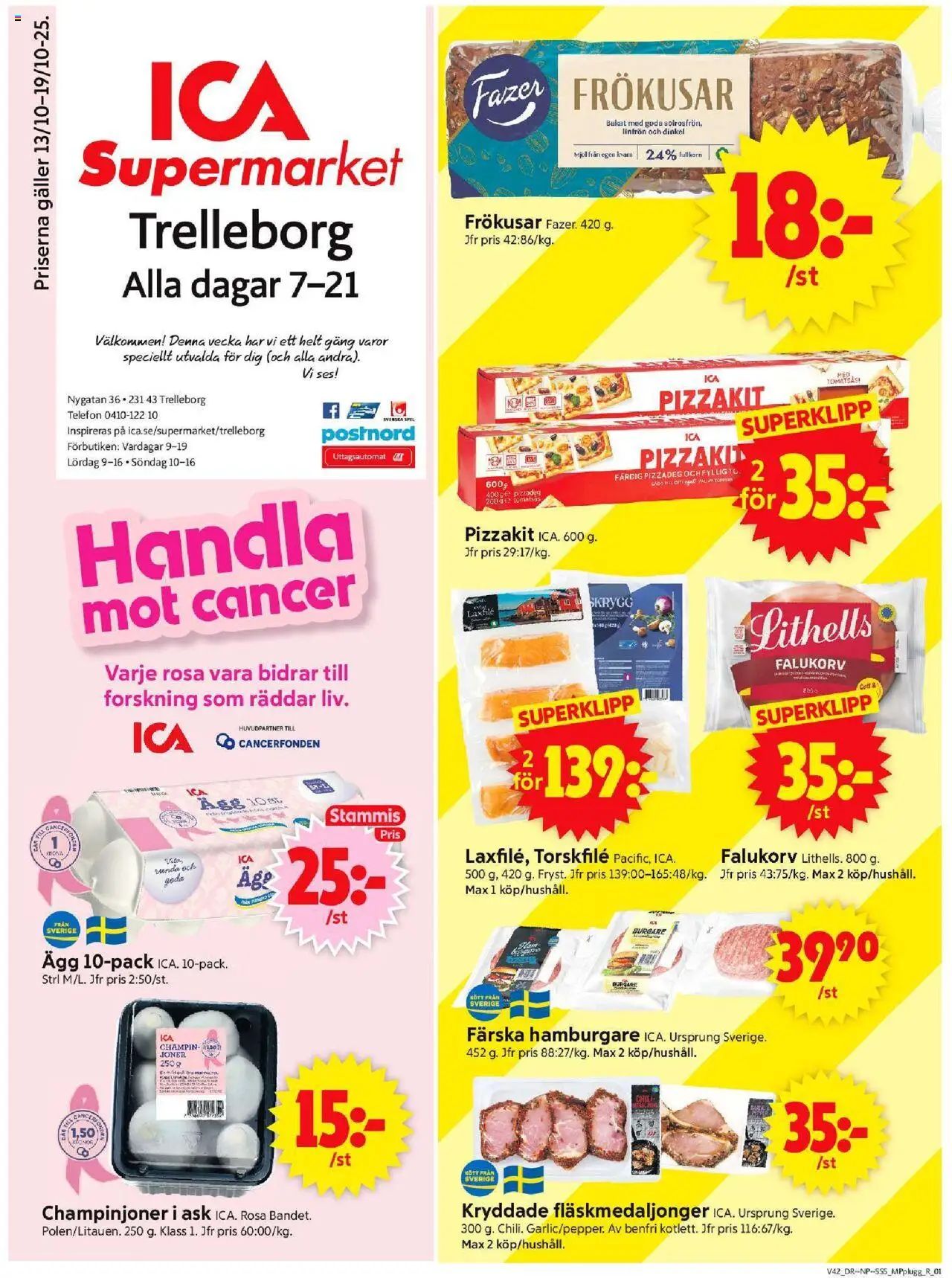 Trelleborg är giltig 13/10 2025 > Veckans Erbjudanden gäller från 13/10/2025 till 19/10/2025 sidnummer 1