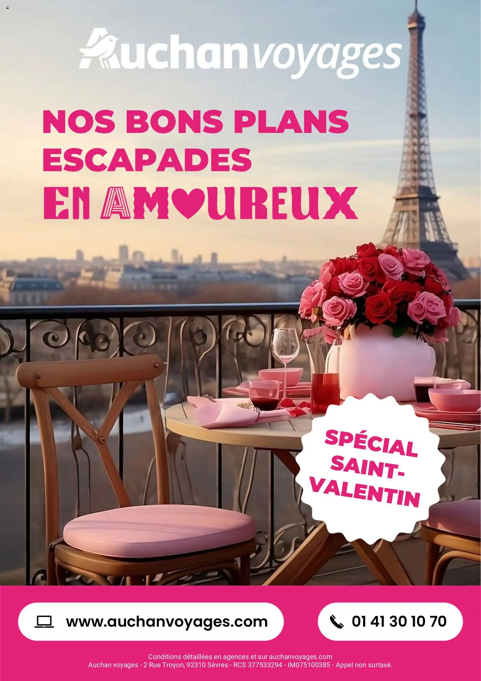 Prévisualisation de Séjours St-Valentin du magasin Auchan formulaire valide 01/02/2026
