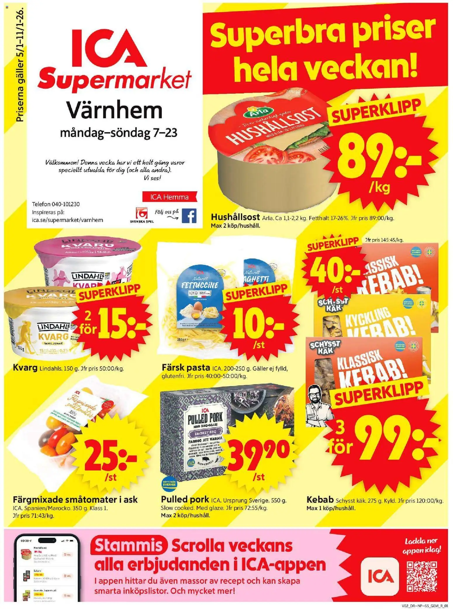 Förhandsgranska reklamblad Malmö från butik ICA Supermarket gäller från 05/01/2026
