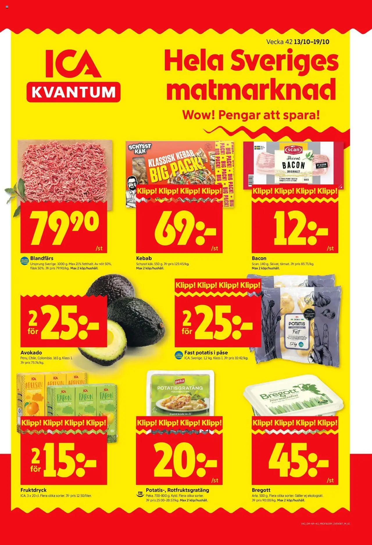 Stockholm är giltig 13/10 2025 > Veckans Erbjudanden gäller från 13/10/2025 till 19/10/2025 sidnummer 1