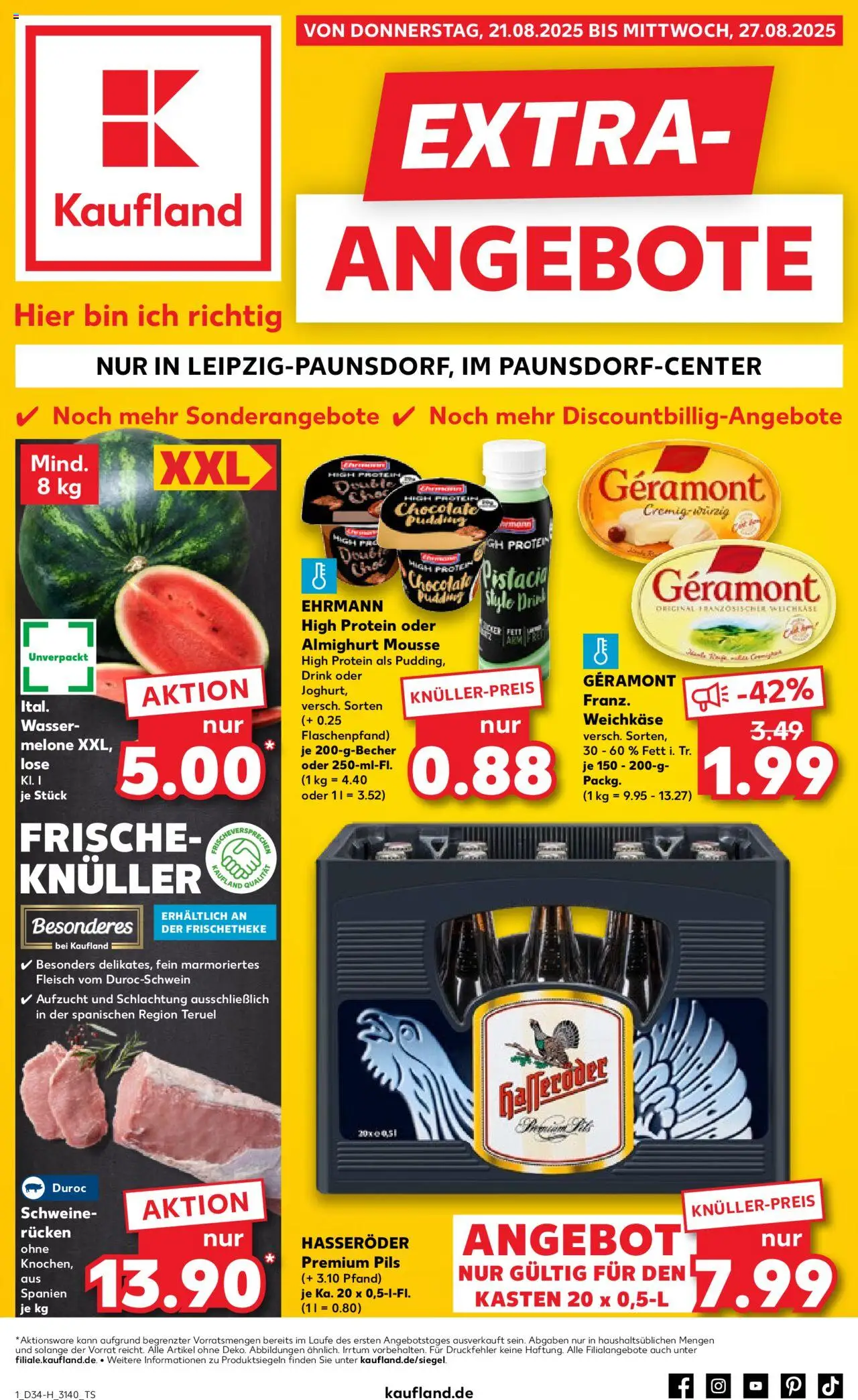 Kaufland DE shop DE Folder Leipzig geldig vanaf 21-08-2025 - Paginanummer 1