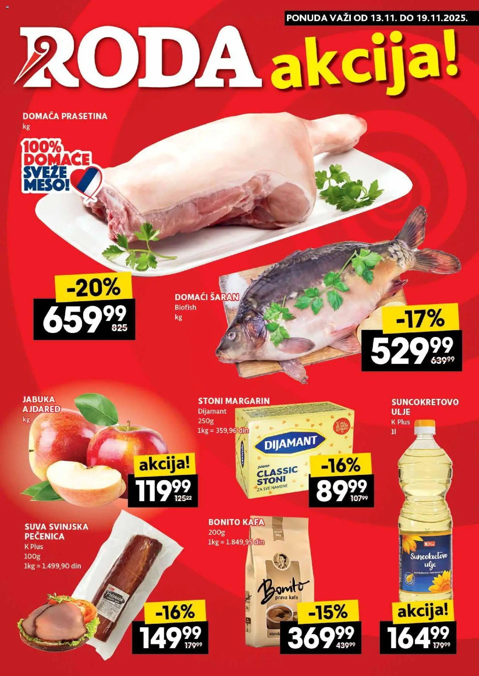 Pregled Roda kataloga - važi od 13.11.2025