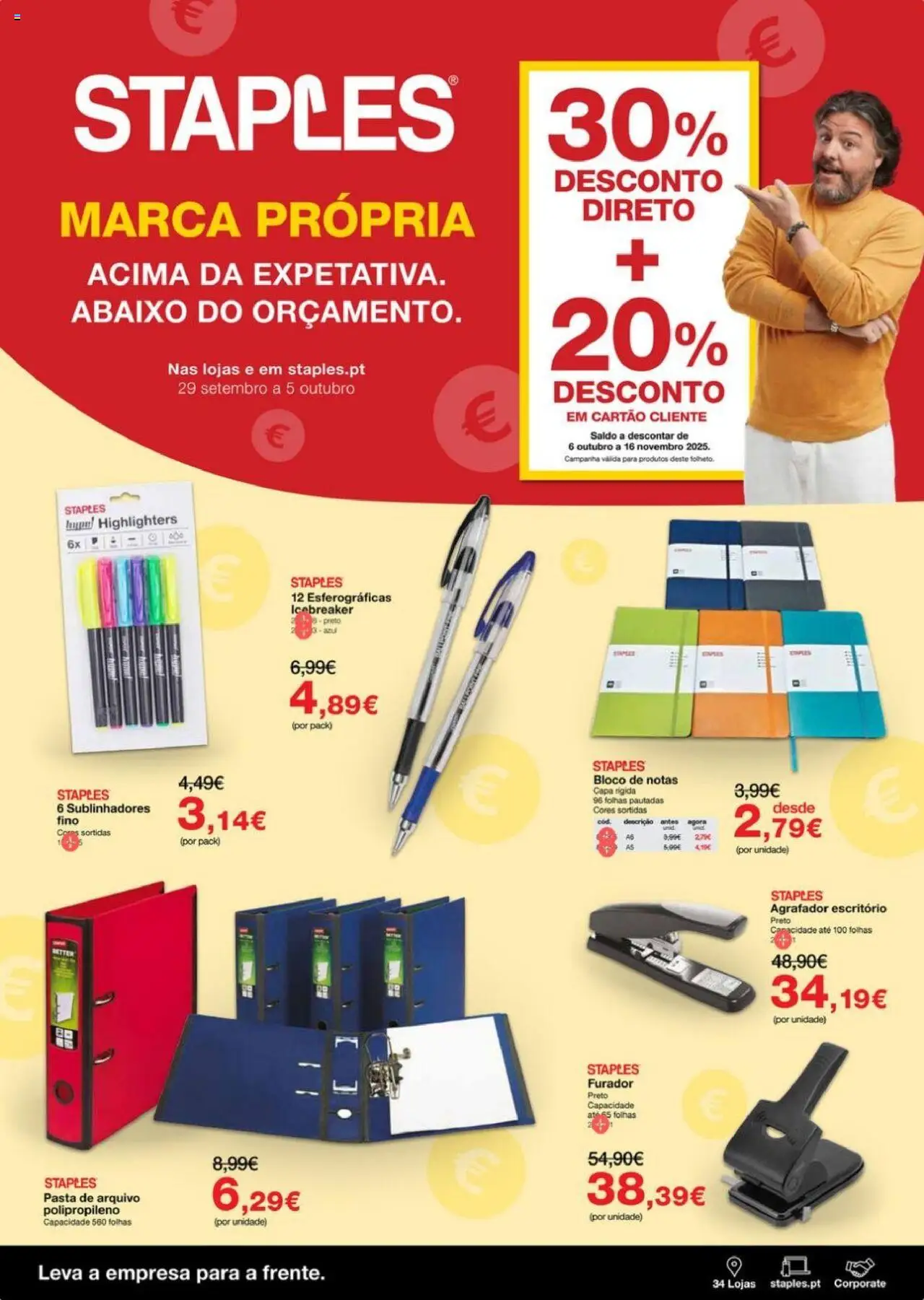Staples Folheto de 29/09/2025 - catálogo esta semana - página 1