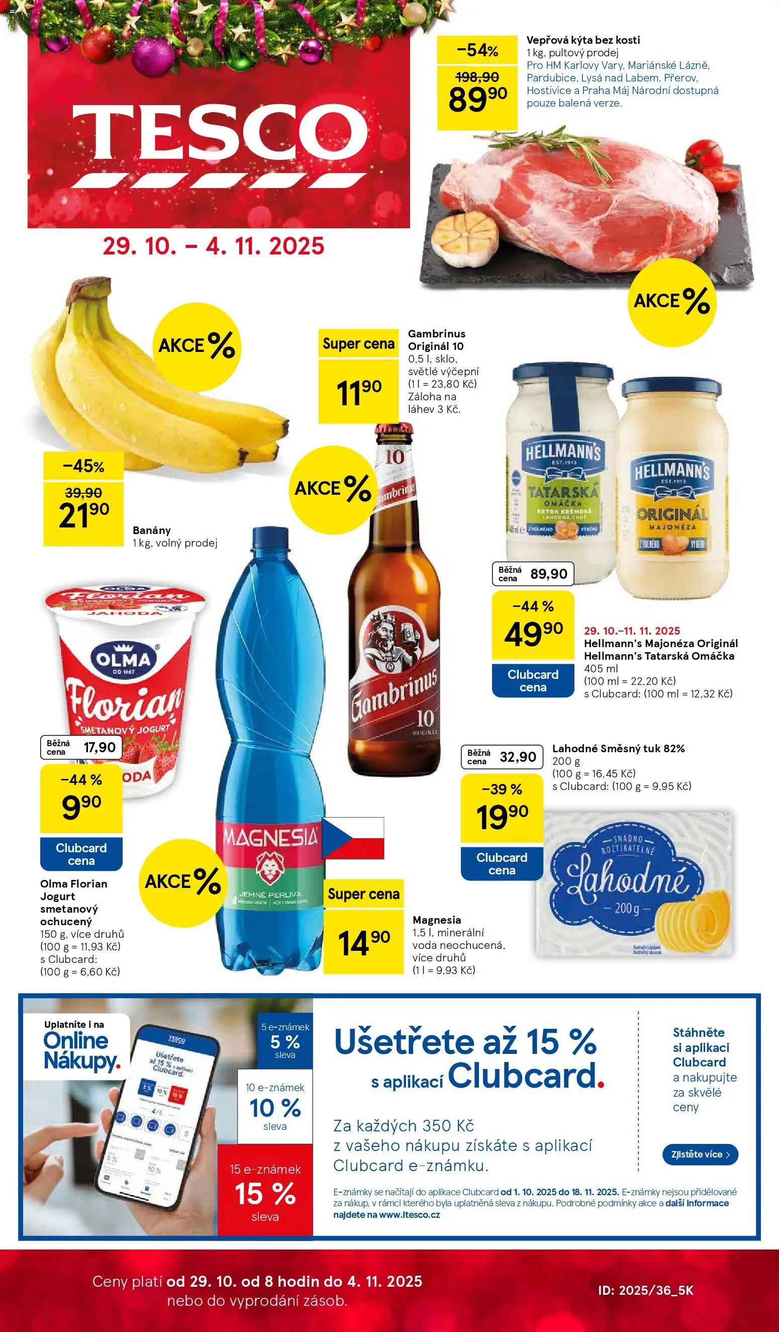  TESCO leták od 29.10.2025 - Akční "Hypermarket" leták