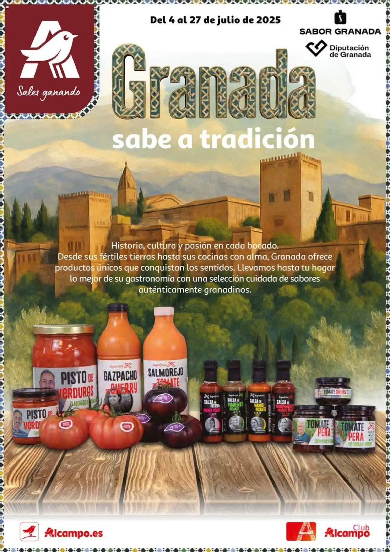 Alcampo folleto 04/07/2025 - 27/07/2025 > Granada sabe a tradición