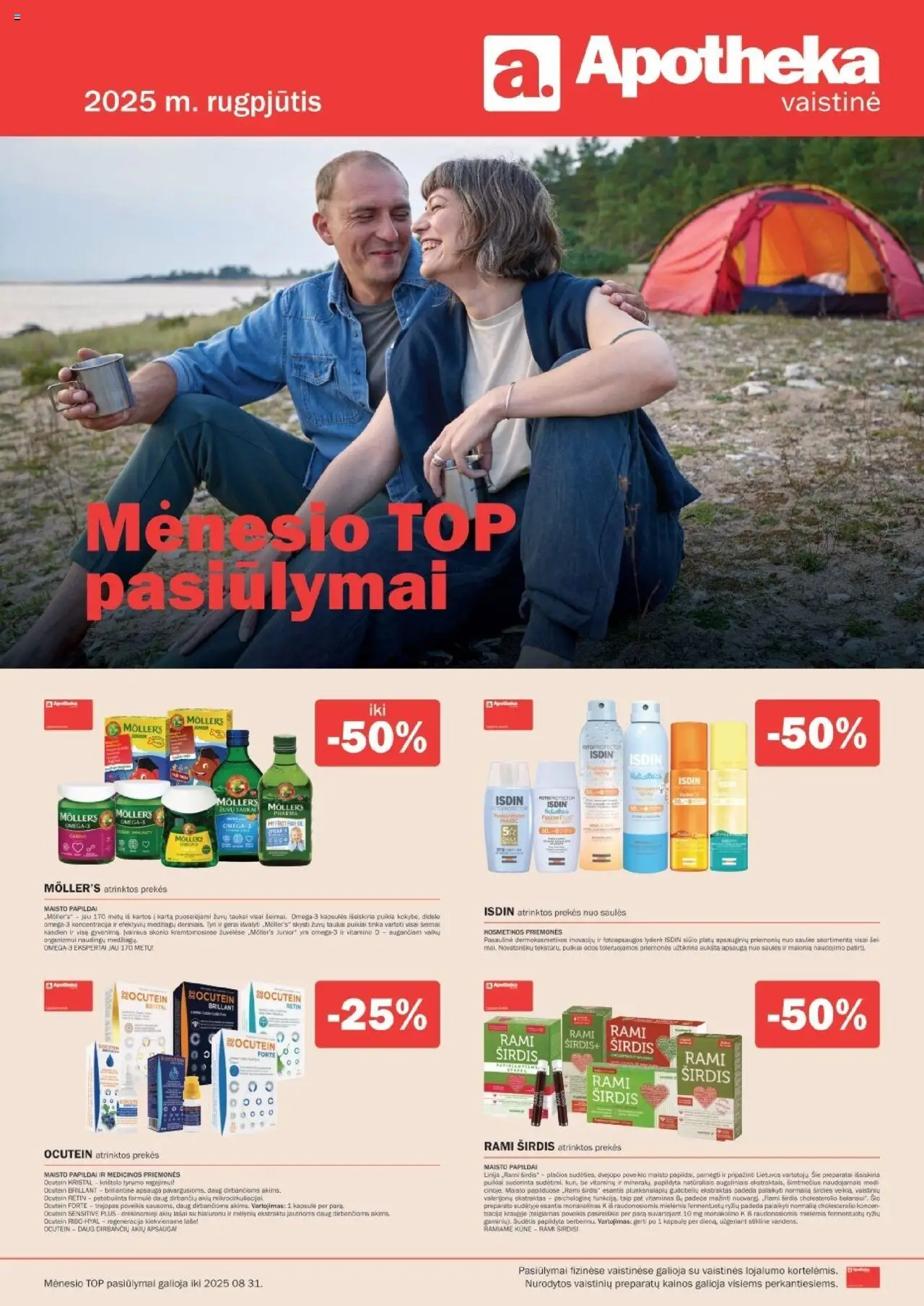 Apotheka leidinys galioja nuo 2025.08.01 – puslapio numeris 1 - Kapsulės