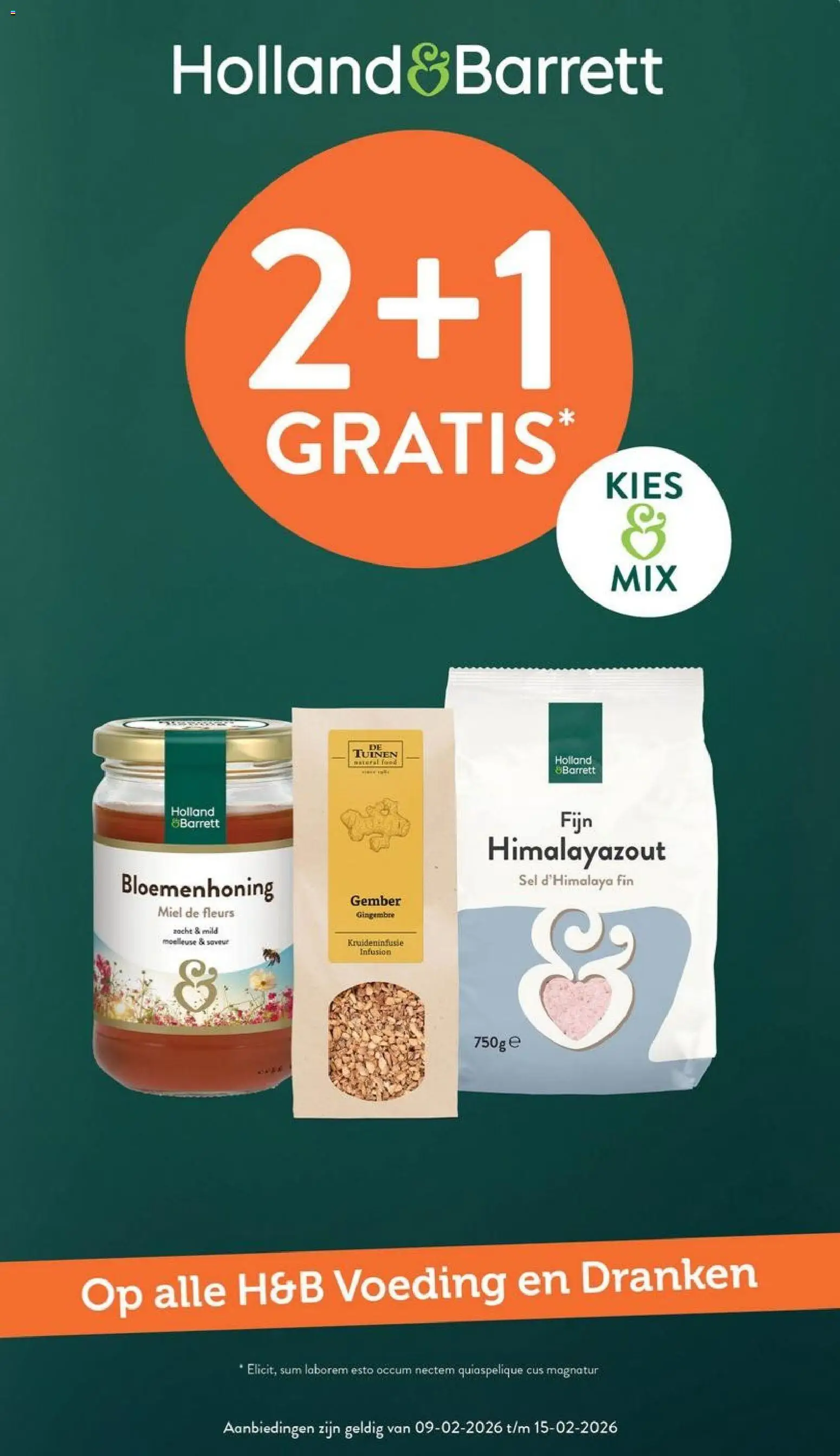 Voorbeeld van Folder van winkel Holland & Barrett geldig vanaf 09-02-2026