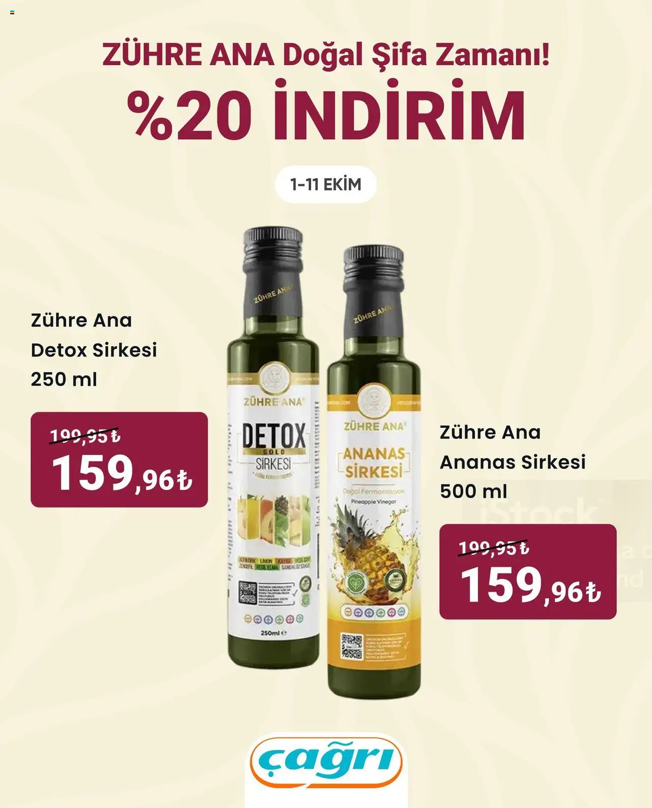Çağrı Market Zühre Ana İle Doğal Şifa Zamanı! (01 Ekim 2025) - Indirim, Broşür - Sayfa numarası 1 - Ananas, Limon